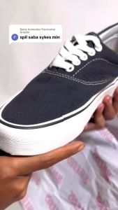 SABA Sykes Black White - Sepatu Sneakers Casual Pria Wanita 100% Original - SYK 01