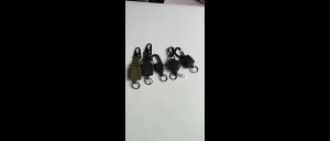 Anti-theft Easy Pull Buckle Steel Wire Resilience Elastic Keychainfor Climbing Camping Fishing