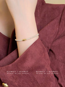 Minimalist Luxury Pearl Bracelet French Vintage Style Small Elegant Beads Bracelet Fashionable Jewelry Accessory for Women