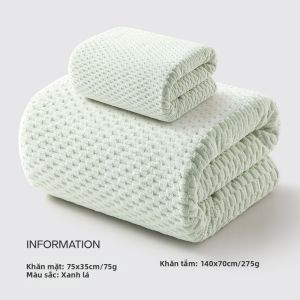 WUYINLIANGPIN | Bộ Khăn Tắm Hấp Thủy Chống Khuẩn