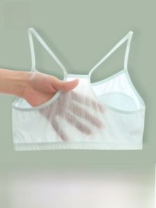 MiiOW | Áo ngực cotton thoáng khí cho bé gái 12 tuổi MiiOW Cat Person Bộ đồ lót trẻ em học sinh tiểu học giai đoạn đầu