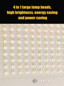 2000W Solar Spotlight Outdoor Household Garden Light Flashing Super Bright Outdoor Waterproof LED Lighting Solar Energy Saving Outdoor Light