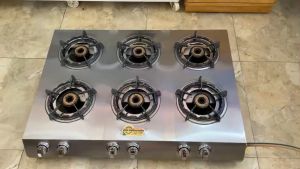 BẾP GAS KHÈ 6 8 10 HỌNG INOX CAO CẤP REDHOME