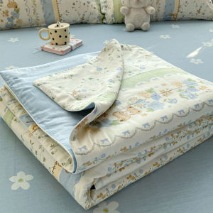 100% Pure Cotton Summer Quilt Air Conditioner Quilt Thin Washable Sleep Aid Comforter Durable Cotton Bedding from Jiangsu Province