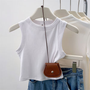 Summer New Style Sleeveless Vest for Girls Childrens Cartoon Print Versatile Top Outdoor Wear Baby Fashionable Clothing