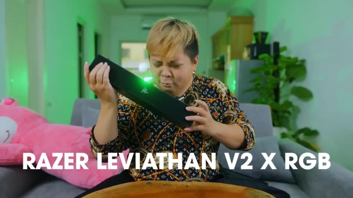 Razer Leviathan V2 X - PC Gaming Soundbar (Loa Gaming) | Chroma RGB | USB Type C | Bluetooth 5.0 | Compact Design | USB Type C Power and Audio Delivery | Bluetooth 5.0 | for PC-lap