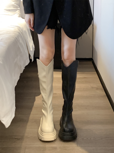 Knee-high Thick-Heeled Long Tube Boots Womens Style 2025 Autumn New High Heel Slim Boot Thick Bottom Female Shoes