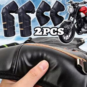 Reflective Motorcycle Knee Pads Adjustable Buckle Windproof Winter Warm Leg Cover Thermal Fleece Guard For E-Bike Cycling Rider