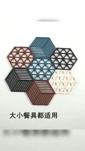 Hollow Solid Color Tea Coaster Heat Insulation Mats Bowl Mat