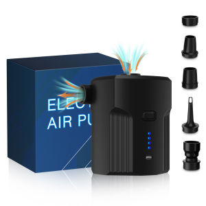 Portable Electric Air Pump for Inflatables with 5 Nozzles for Outdoor CampingAir Mattress BedsBoatsCushionCouchPool Floats