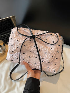 Túi Đeo Chéo Nữ Dung Tích Lớn Thời Trang Mùa Hè 2025 Túi Đeo Vai Dây Xích Mềm Mại Túi Đệm Mềm Mại Túi Đeo Chéo Kiểu Dáng Ngọt Ngào