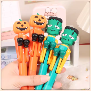 Interactive Boxing Ballpoint Pen Black Ink Core Neutral Pen for Primary School Children Gift Writing Tool Blue Bullet Tip