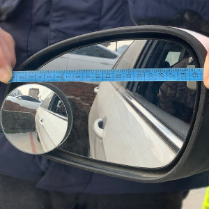 Ultra Clear 360 Degree Adjustable Small round Mirror without Frame Rearview Mirror for Car Parking Assistance Glass Material