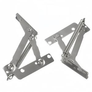 2 Bản Lề Thép Chịu Lực Cao Cấp Màu Đen/bạc Góc Nghiêng 80 Độ Lắp Nổi Cho Cửa Tủ Ghế Sofa Giường & Đồ Nội Thất Nâng Gấp Lên Xuống