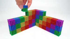 Educational Magnetic Magic Ball DIY 5mm Magnetic Cube Toy Building Blocks 216pcs