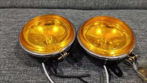 Lampu Tembak Kabut Bulat Kuning & Lampu Sorot Foglamp Kabut Universal Motor Mobil