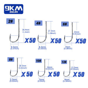 9KM DWLIFE | 9KM Baitholder Hook Kit 100-375pcs Double Barbed Worm Hook Long Shank Hook for Live Bait Worm Saltwater Freshwater Bass Catfish