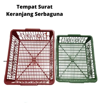 3pcs Tempat Surat Murah Keranjang Plastik Buah Dan Sayur Keranjang Roti Serbaguna