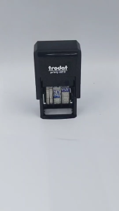 ตรายางหมึกในตัว trodat รุ่น 46145 ตรายางข้อความ+วันที่ ยางพาราแท้ (ทักแชทก่อนสั่งซื้อ)