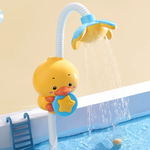 Cute Duck Shower Electric Bath Toy for Kids Interactive Water Play Sensory Toys Bathtime Fun Gift for Toddlers 1-3 Years Old