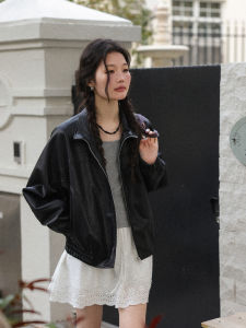 Spring Fashionable Leather Jacket for Women