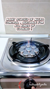 Pony Double Burner Gas Stove with Regulator double stove desktop gas stove stainless steel household fire cooktop Dapur Gas Cooker