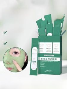 Snow Lotus Bubble Mask Deep Cleansing Applying Mud Mask Pore Shrinking Blackhead Removal Student Friendly Acne Treatment