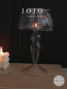 Silver Plated Glass Candle Holder Simple Modern Style Tourmaline Home Decorations Chinese Manufacturer JUH-07 Candle Stand