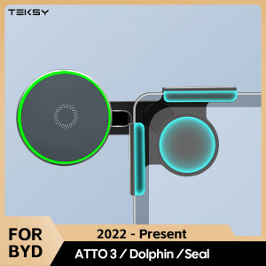 for BYD Atto 3 HAN SEAL DOLPHIN Accessories Foldaway Car Phone Mount Holder 15W Magnetic Magsafe Macsafe Wireless Charger
