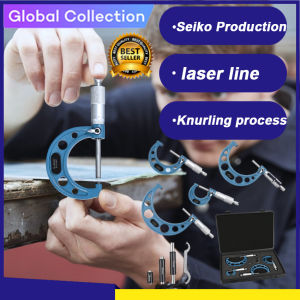 Outside Micrometer Set 0-100mm Outside Micrometer Set - 0.01mm Graduation Premium Precision Machinist Tools 4 pieces of outer diameter micrometer set 0-100mm outer diameter micrometer set -0.01mm scale advanced precision mechanic tools 4 pieces