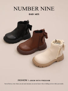Girl British Martin Boots 2024 Spring & Fall New Childrens Shoes Little Girl Low-Top Booties Childrens Casual Leather Boots Order