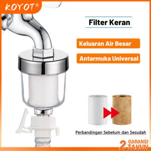 KOYOT Filter Keran Air Universal Bahan Katun PP 1/2 Inch Kepadatan Tinggi Untuk Dapur / Kamar Mandi