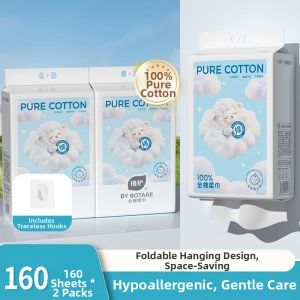 Botare | Disposable 100 Cotton Hanging Facial Towel For Newborns