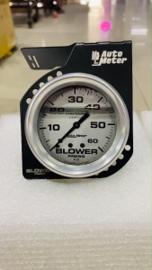 วัสบูสหน้าน้ำมัน หน้าขาวเข็มดำ35-60psiพร้อมขาไทเท ดำ เงินใบไม้