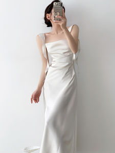 Elegant Strap Long Dress for Women Summer Formal Wear