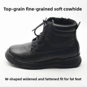 koraro no hana | Boys Black Zip-up Soft Sole Boots