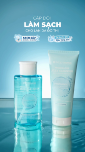 COMBO Nước Tẩy Trang Cấp Ẩm Freya Cosmos FreshGlow 400ml+Gel Thạch Rửa Mặt FreshGlow sạch sâu 200ml