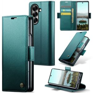 Ốp Ví Da Cao Cấp Cho Samsung Galaxy Z Fold 8/7/6/5 Nắp Gập Chống Sốc Từ Tính Có Khe Đựng Thẻ - Bảo Vệ Fundas