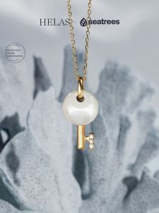 Helas | Charity Edition Pendant Necklace 9K Gold and Diamond