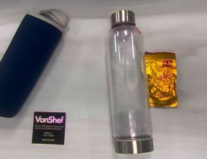 PRICE PER PIECE VONSHEF YC-GB003 Borosilicate Glass Bottle With Tea Filter 550ML