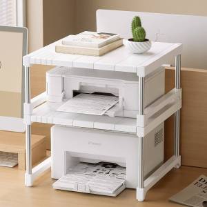 ZUOLEJIA | Extendable Multilevel Printer Stand shelf
