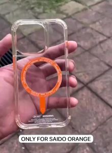 SKINARMA Saido Mag-Charge Case for iPhone 15 / 15 Pro / 15 Pro Max Clear Smoke Blue Sunburst