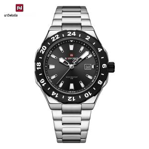 นาฬิกาควอตซ์ NAVIFORCE 9249 รุ่นใหม่สำหรับผู้ชาย ดีไซน์เรียบง่าย แฟชั่น ปฏิทิน เรืองแสง กันน้ำ สายสตีล นาฬิกาข้อมือผู้ชายสำหรับเล่นกีฬา