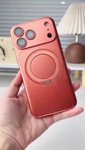 For Magsafe 360 Rotating Bracket Matte Armor Phone Case for iPhone 18 17 Pro Max 18 Pro Ultrathin Lens Protection Magnetic Cover