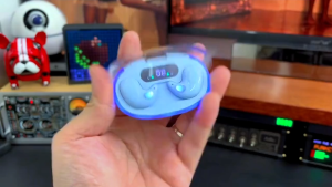 NAICHONG หูฟังบลูทูธแบบบางและมองไม่เห็นพร้อมแบตเตอรี่ใช้งานได้นานและลดเสียงรบกวน