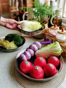 จานสเตนเลส 304 สามชั้นหนาสำหรับเตาแม่เหล็กไฟฟ้า จานใส่อาหารอบแบบอเนกประสงค์ จานใส่ซุป จานอบ จานใส่อาหารร้อน จานกลม