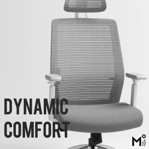 Matic Degree Velo White Ergonomic Medium-Back Office Chair / Mesh Chair / Home Office Chair / Kerusi Pejabat