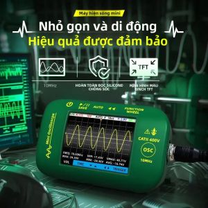 Máy Hiện Sóng Kỹ Thuật Số Cầm Tay Mini BSIDE OT2 10 MHz 48MSa/s Với Bộ Tạo Tín Hiệu Công Cụ Kiểm Tra Đồ Họa Sửa Chữa Điện Tử 2 Trong 1