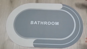 Keset Kaki Motif Bunga 3D Anti Slip Menyerap Air Keset Lantai Kamar Mandi Anti Bau HM1029