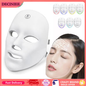LED Facial Mask USB Charging 7 Colors Photon Therapy Skin Rejuvenation Anti Acne Wrinkle Removal Skin Care Mask Skin Brightening